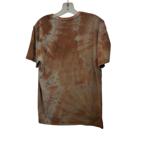 Men's Nike Dryfit Brown Custom Bleach Dye T-shirt Size M - Picture 3 of 5